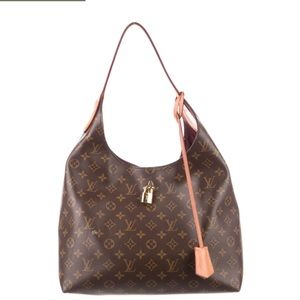 Louis Vuitton Monogram Flower Hobo Bordeaux